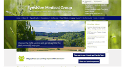 Desktop Screenshot of eynshammedicalgroup.org.uk